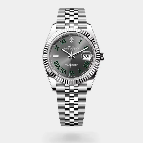 Rolex Datejust Wimbledon Stainless Steel Slate Dial