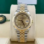 2018 Rolex Datejust 36 Two-Tone Fluted Champagne Jubilee