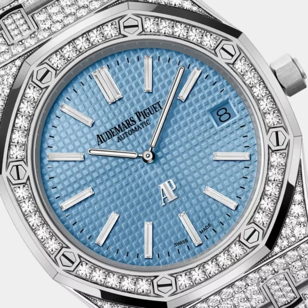 Audemars Piguet Royal Oak Blue Dial With Diamond