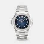 Patek Philippe Nautilus Silver With Blue Sigma Dial