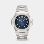 Patek Philippe Nautilus Silver With Blue Sigma Dial