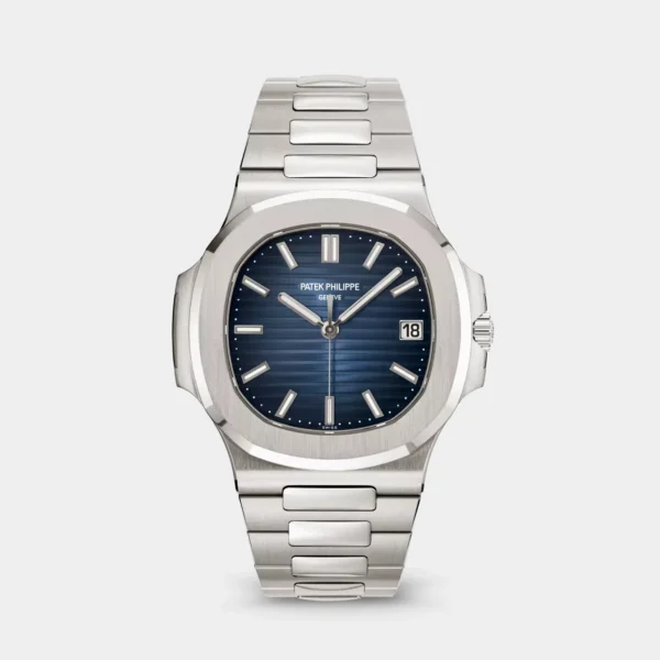 Patek Philippe Nautilus Silver With Blue Sigma Dial
