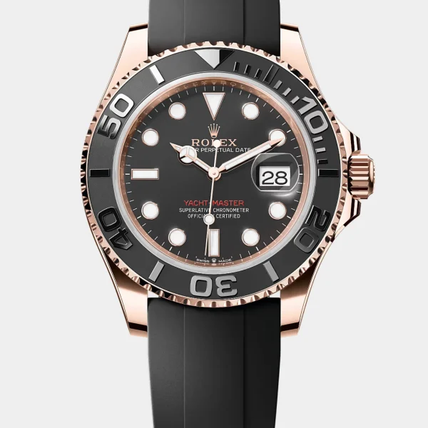Yacht-Master Black Dial Oysterflex