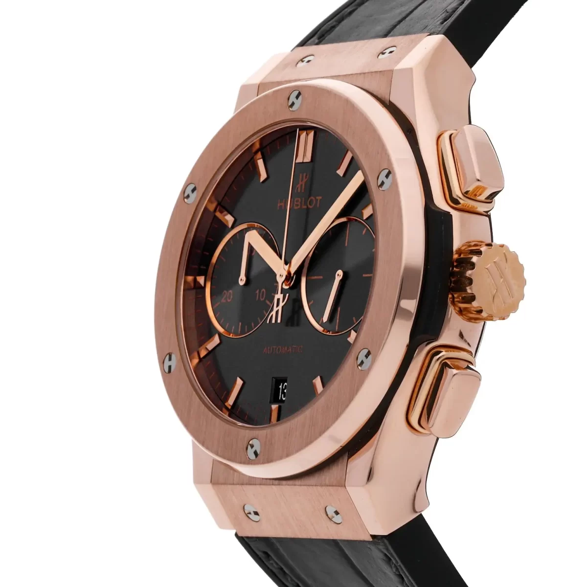 hublot Classic Fusion copper with leather straps