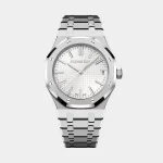 Audemars Piguet Royal Oak Silver Bracelet With White Dial