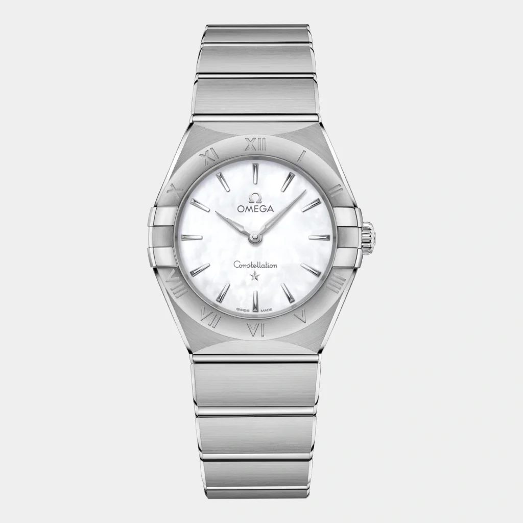 Omega Constellation Mother-of-Pearl Dial Stainless Steel Ladies Watch - Silver