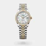 Rolex Lady-Date Just Silver & Gold Diamond-Set Dial