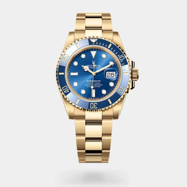 Rolex Submariner Date Yellow Gold Blue Dial