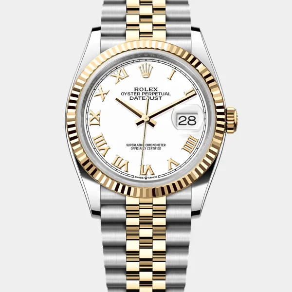 Datejust White Roman Dial Jubilee