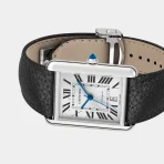 Tank Must de Cartier XL Stainless Steel Black Watch
