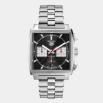 Tag Heuer Monaco Calibre 02 Black Dial Steel Men’s Watch