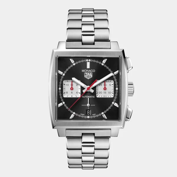 Tag Heuer Monaco Calibre 02 Black Dial Steel Men’s Watch