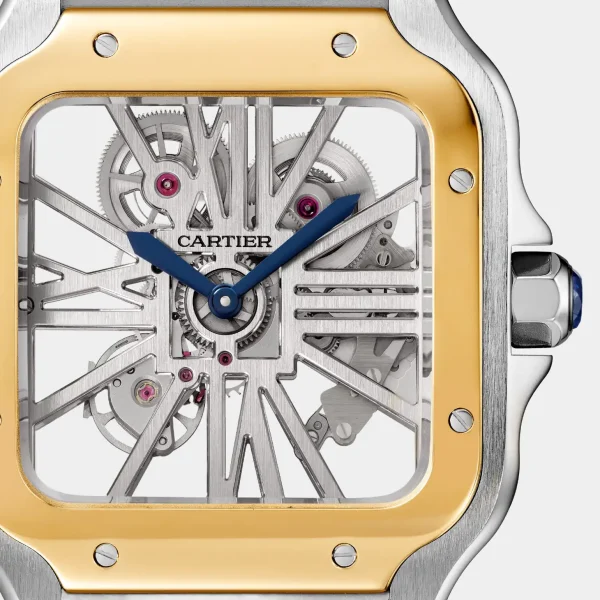 Cartier Santos-Dumont Skeleton Large Stainless Steel
