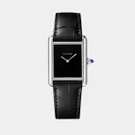 Tank Must de Cartier watch Silver & Black