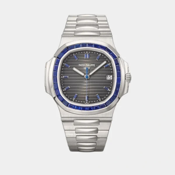 Patek Philippe Nautilus Stainless Steel Blue Sapphire Edition