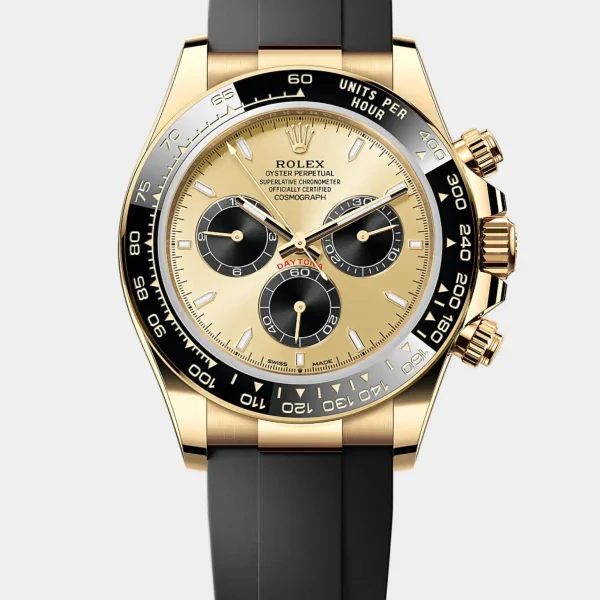 Daytona Oysterflex Yellow Gold & Black Dial