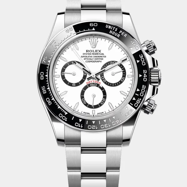 Daytona Stainless Steel White Panda Dial