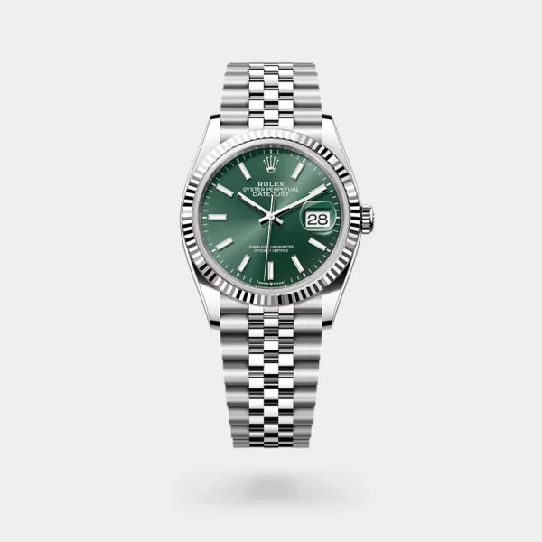 Rolex Datejust Stainless Steel Green Dial