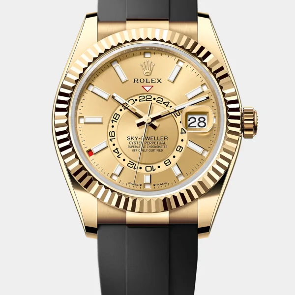 Sky-Dweller Yellow Gold Champagne Dial