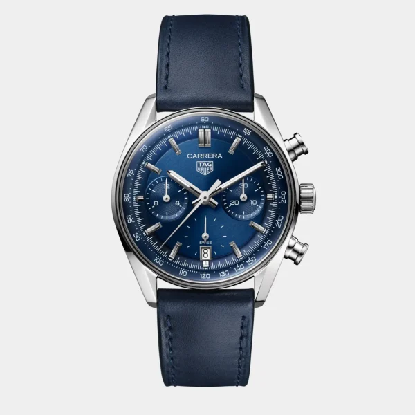 TAG Heuer Carrera Chronograph Blue Leather Watch