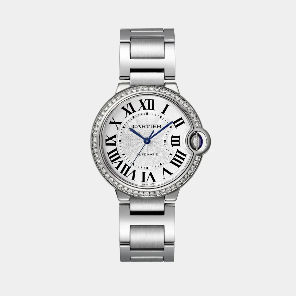 Cartier Ballon Bleu De Stainless Steel Diamond Bezel