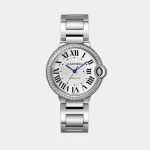 Cartier Ballon Bleu De Stainless Steel Diamond Bezel