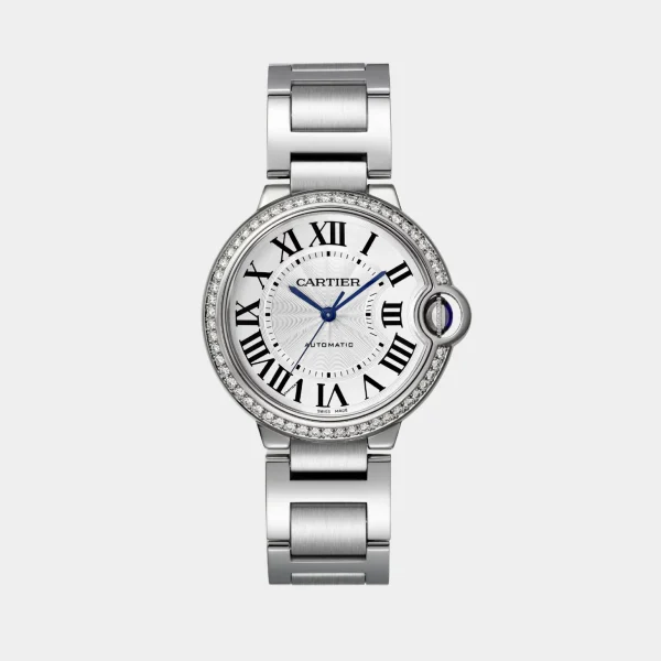 Cartier Ballon Bleu De Stainless Steel Diamond Bezel