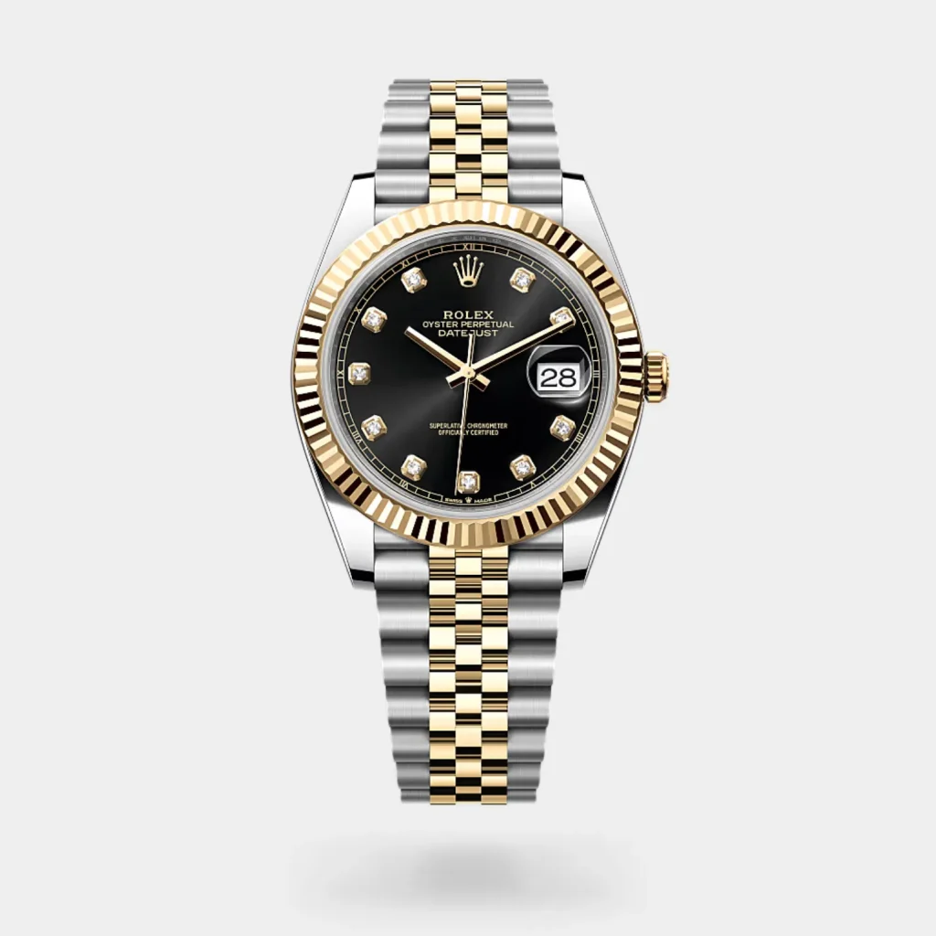 Rolex Datejust Stainless Steel Black Diamond Dial