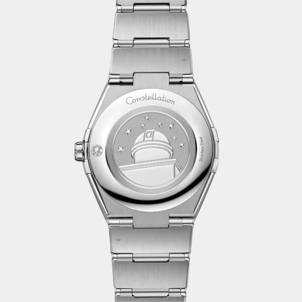 Omega Constellation Quartz Stainless Steel Black Dial Watch