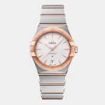 Omega Constellation Rose Gold & Silver Stainless Steel Watch