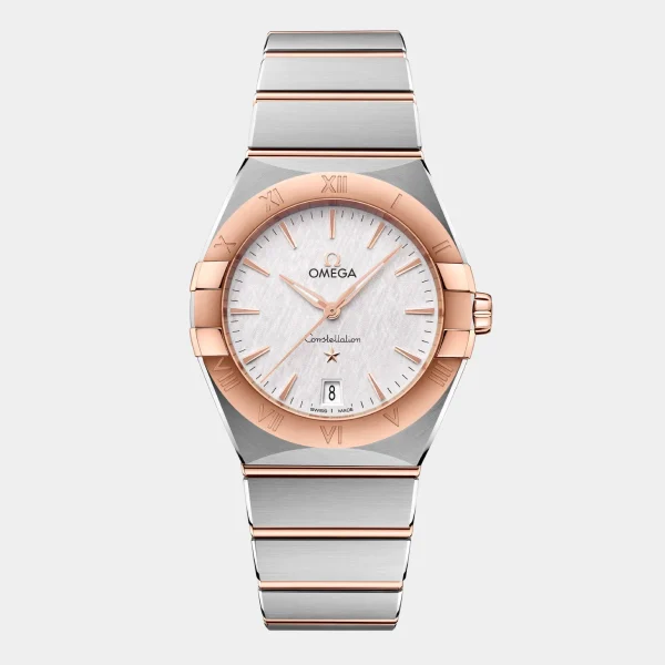 Omega Constellation Rose Gold & Silver Stainless Steel Watch