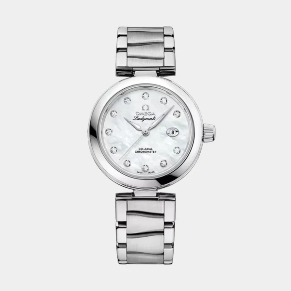 Omega DeVille Ladymatic Stainless Steel Mother-of-Pearl Dial