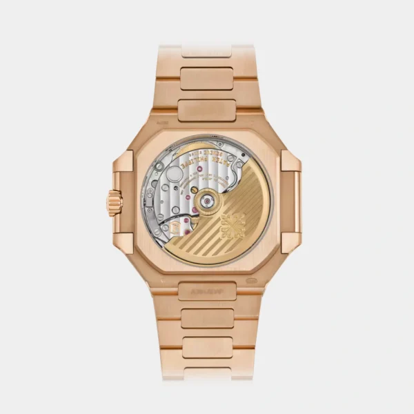 Cubitus Rose Gold Stainless Steel Sunburst Brown Dial