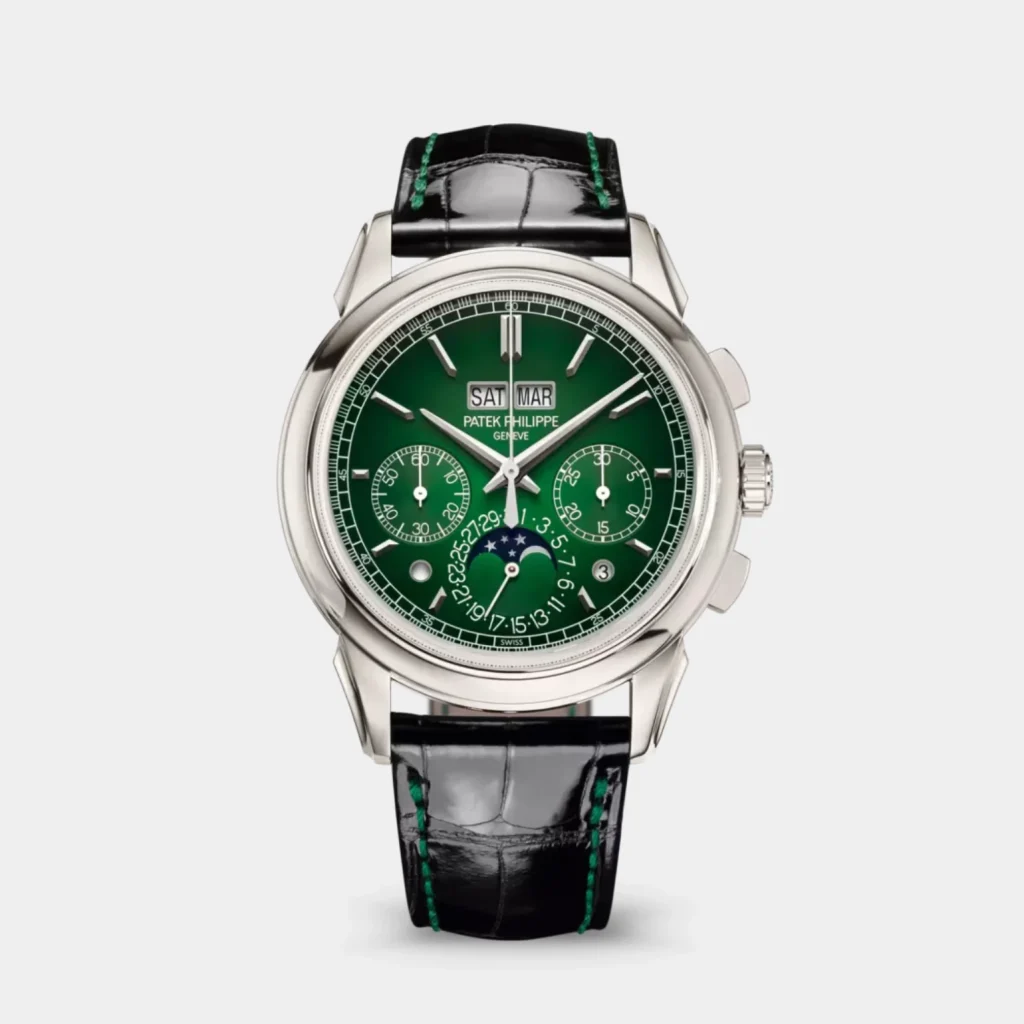 Patek Philippe Perpetual Calendar Chronograph Grand Complications Green Dial Stainless Steel