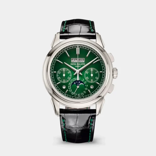 Patek Philippe Perpetual Calendar Chronograph Grand Complications Green Dial Stainless Steel