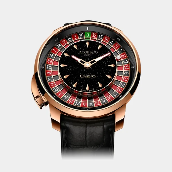 Jacob&co Casino Tourbillon Black Dial