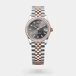 Rolex Lady Date-Just Two Tone Rosegold Diamond Watch