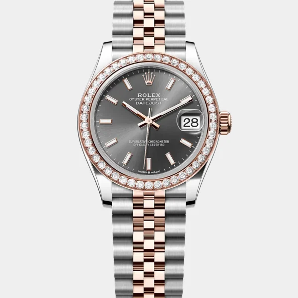 Rolex Lady Date-Just Two Tone Rosegold & Stainless Steel Diamond Watch (1)