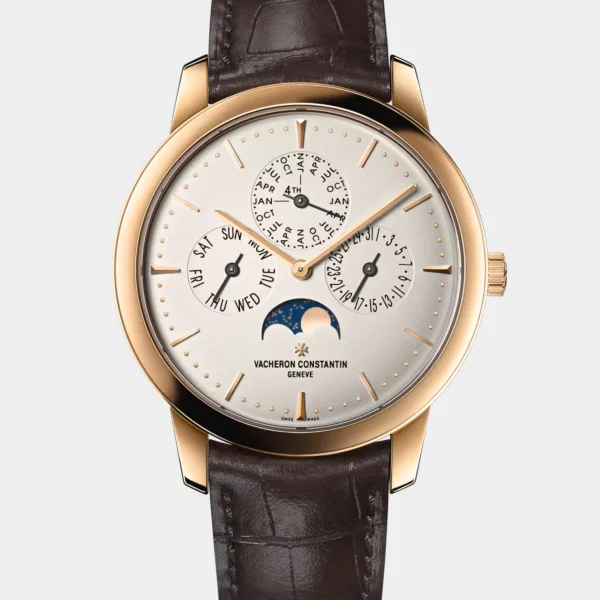 VC Patrimony Perpetual Calendar Leather Watch