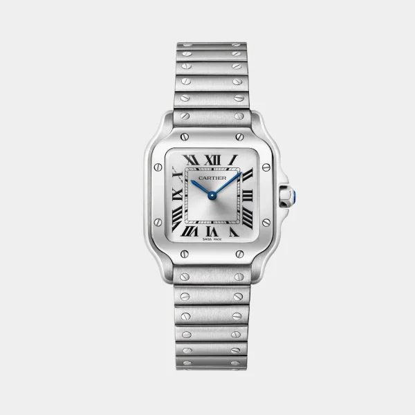 Cartier Santos Galbee silver watch