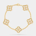 Van Cleef & Arpels Alhambra bracelet Gold Diamond