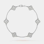 Van Cleef & Arpels Alhambra bracelet Silver Diamond