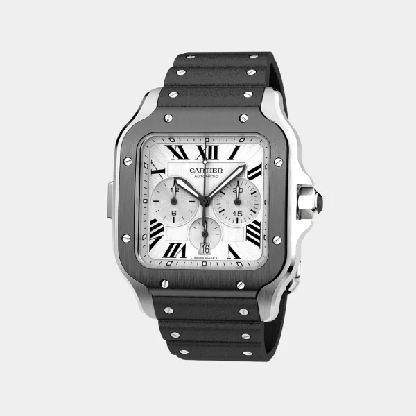 Cartier Santos Black Chronograph watch