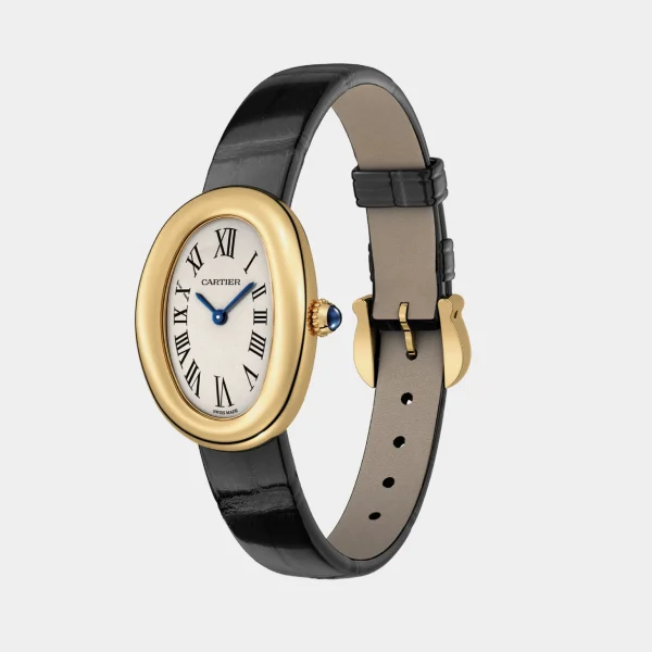 Cartier BAIGNOIRE leather belt watch