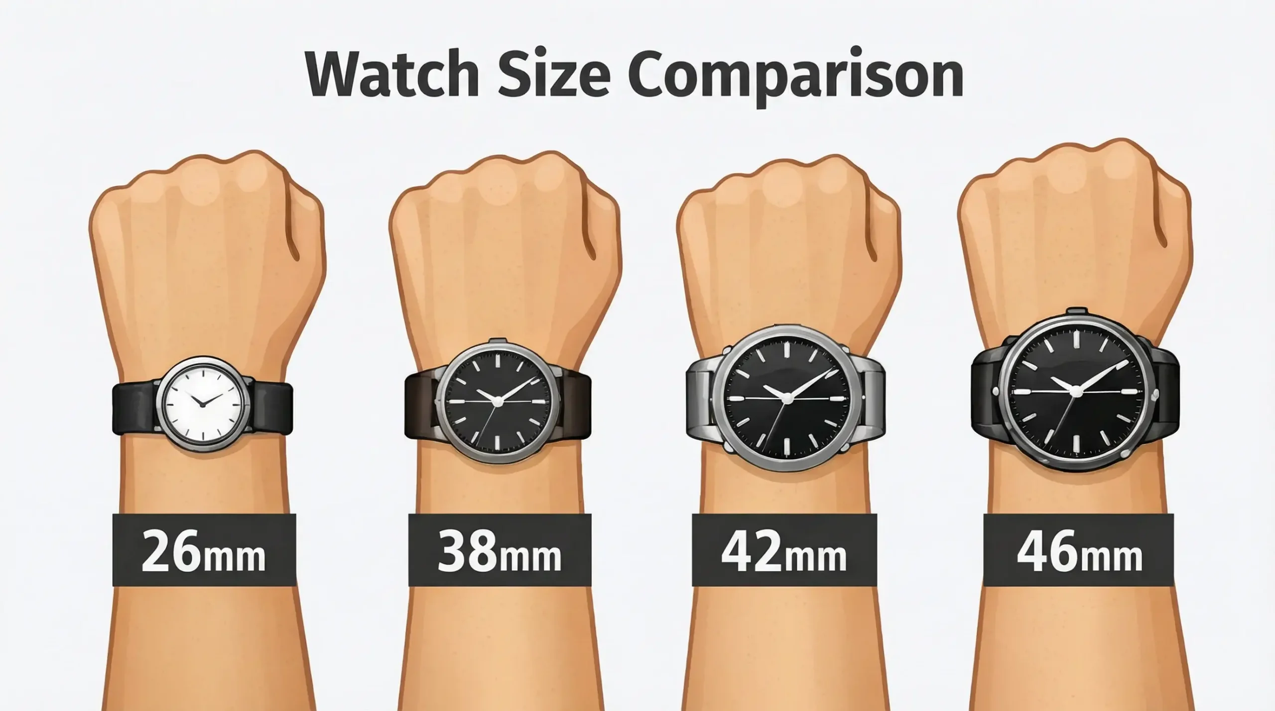 watch size comparison