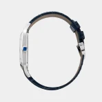 Santos-Dumont Stainless Stainless steel Blue Belt watch