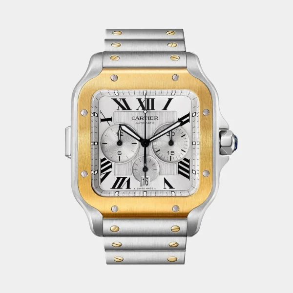 Santos de Cartier Chronograph Stainless Steel watch