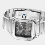 Santos de Cartier Gray Dial Choronograph Stainless Steel