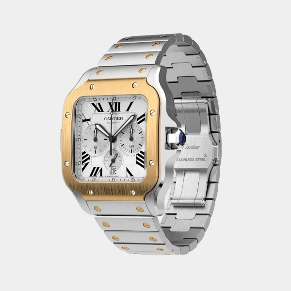 Santos de Cartier Stainless Steel Chronograph watch